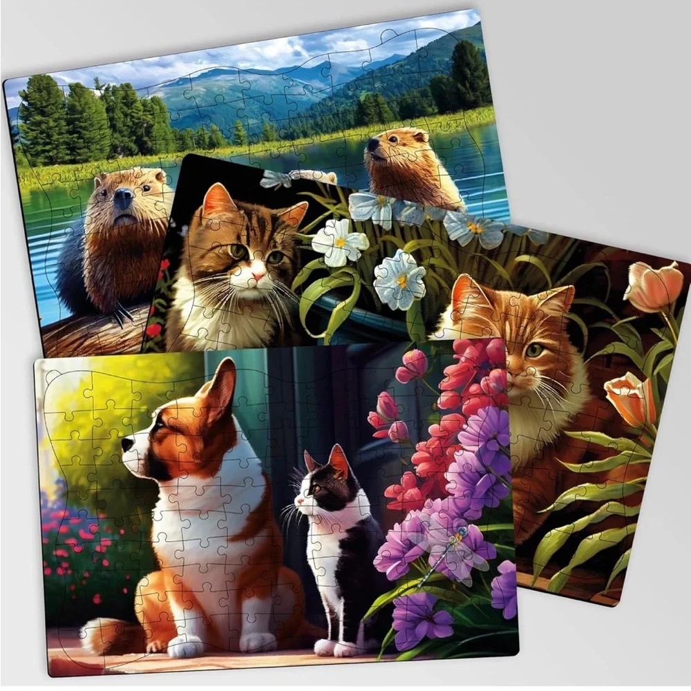 NIB Quokka Dementia Jigsaw Puzzles
Set of 3,Alzheimer's Aide,Lg Pcs,Animals - Picture 6 of 8